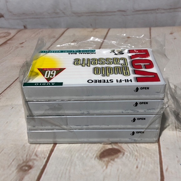 RCA Blank Audio Cassettes 60 Minutes Normal Bias Hi Fi Stereo New Sealed (4) - Picture 5 of 7